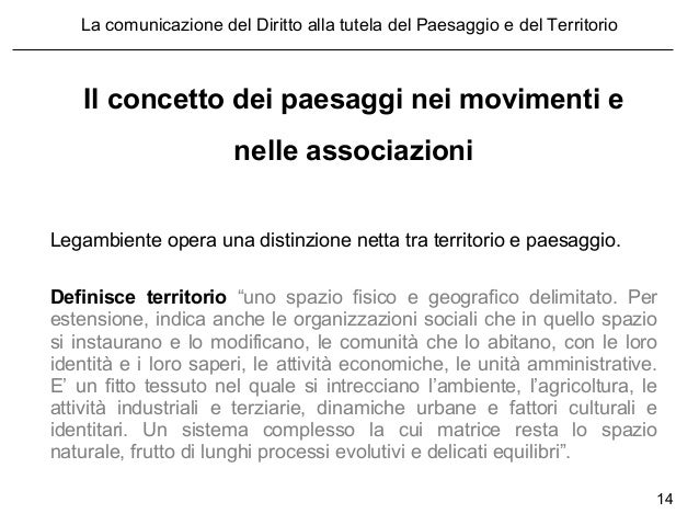 Slide Comunicazione Del Diritto Alla Salvaguardia Del Paesaggio