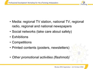 eTwinning Projects Planning and their connection with Erasmus + Key Action 2