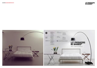 studiolucianobertoncini 
CARRARO Edizioniwww.facebook.com/letproducersbebrandspizzicatolight srlsVia Alcide de Gasperi 2131050 Badoere di Morgano (TV) Treviso - Italiat. +39 0422 837289f. +39 0422 839706www.pizzicatolight.cominfo@pizzicatolight.comCARRARO Edizioniè un marchio CARRARO TECH SrlVia dell’Artigianato 2530030 Salzano (VE) Venezia - Italiat. +39 041 430091/431319 f. +39 041 5701749info@carraroedizioni.comwww.carraroedizioni.comCaon Nibe & C. sncVia Luigi Cadorna 433044 Manzano (UD) Udine - Italiat. +39 0432 754706f. +39 0432 740922www.caon-arreda.itinfo@caon-arreda.itVia Carlo Alberto 5531100 Treviso - Italiat./f. +39 0422 579464www.lucianobertoncini.itinfo@lucianobertoncini.itVia Collalto 1931100 Treviso - Italiat. +39 347 7115486www.cyranoproject.itinfo@cyranoproject.itstudiolucianobertonciniart direction: ufficio stampa: cyrano projectmilano 7-13 aprile 2014 via tortona 12  