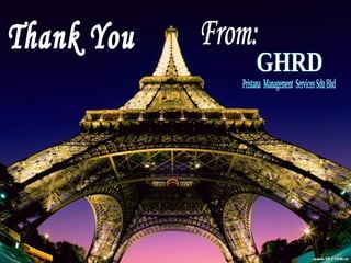 Thank You From: GHRD Pristana Management Services Sdn Bhd