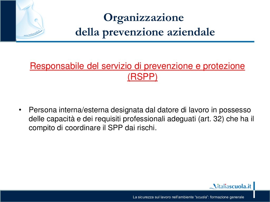 Slide corso sicurezza