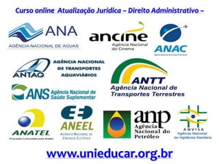 Curso online Atualização Jurídica – Direito Administrativo –
Agências Reguladoras e Executivas
www.unieducar.org.br
 
