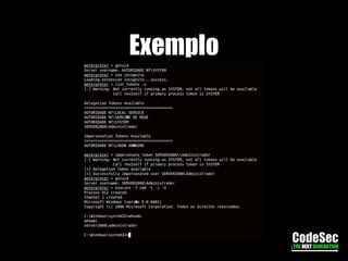 Despejar senhas em formato hash;