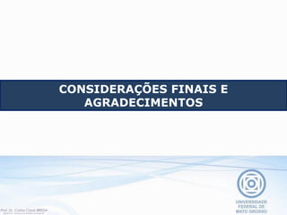 CONSIDERAÇÕES FINAIS E
AGRADECIMENTOS
 
