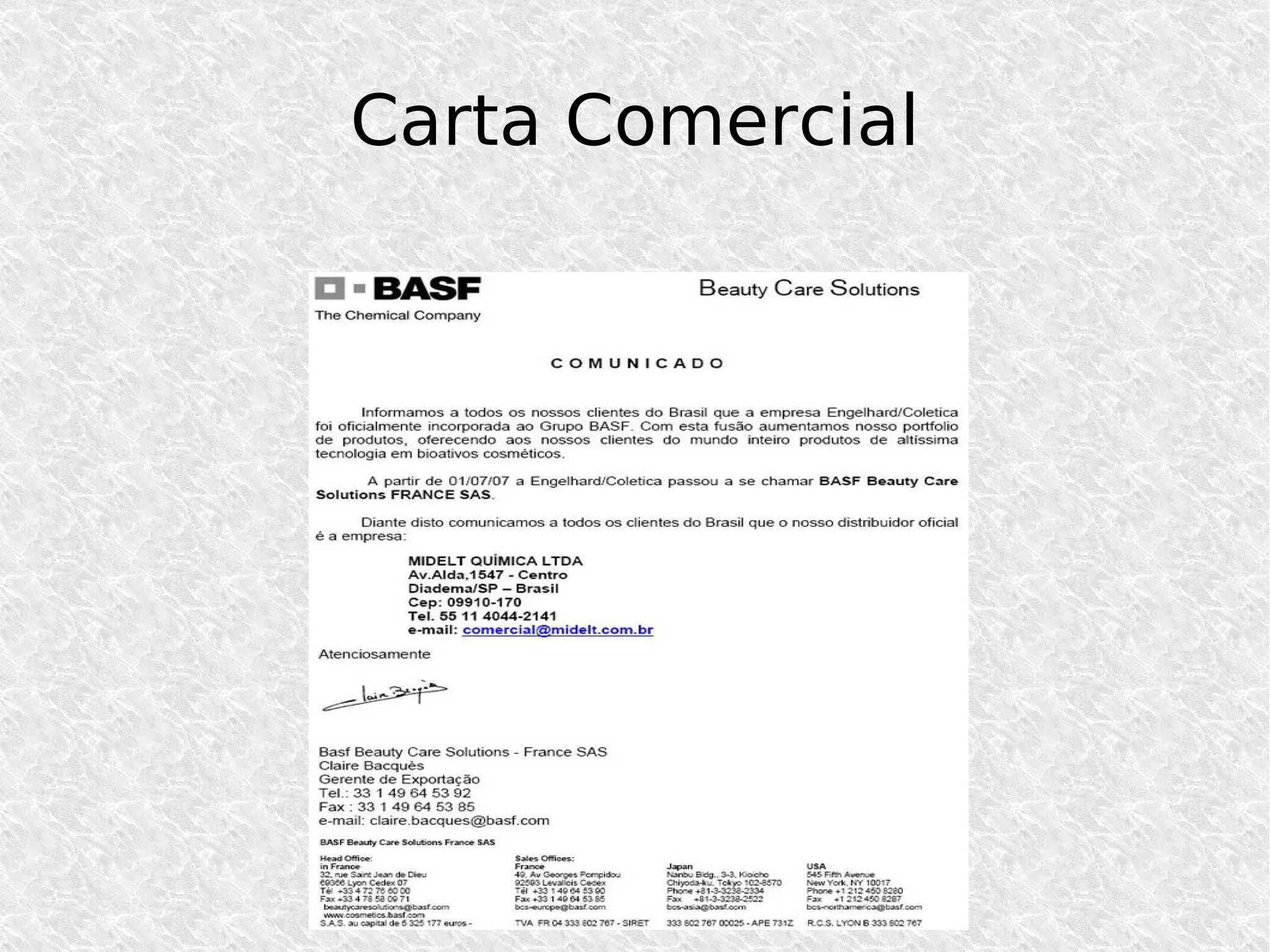 Carta Comercial 