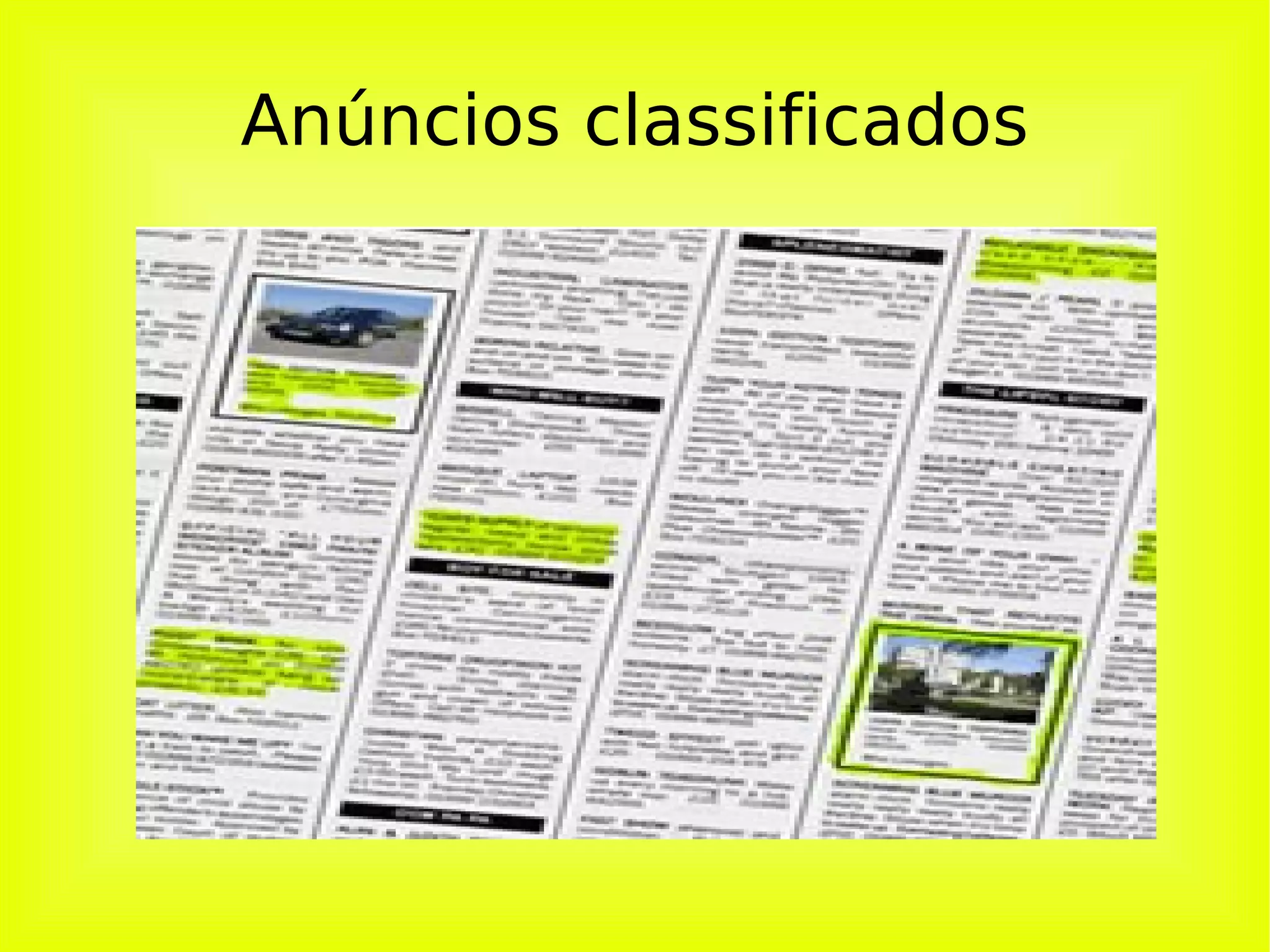 Anúncios classificados 