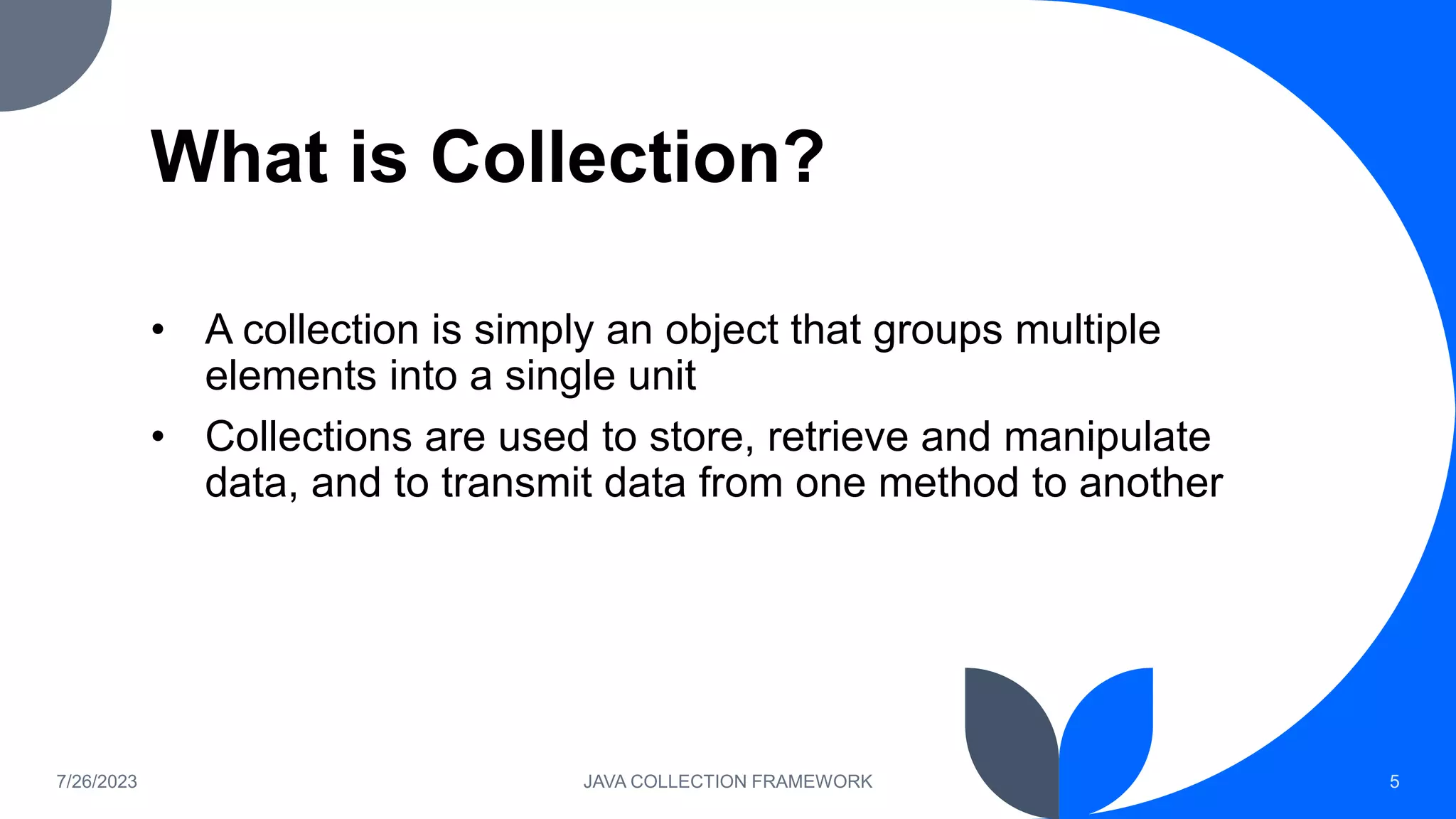 Slide Dasar Materi Java Collection Framework | PPT