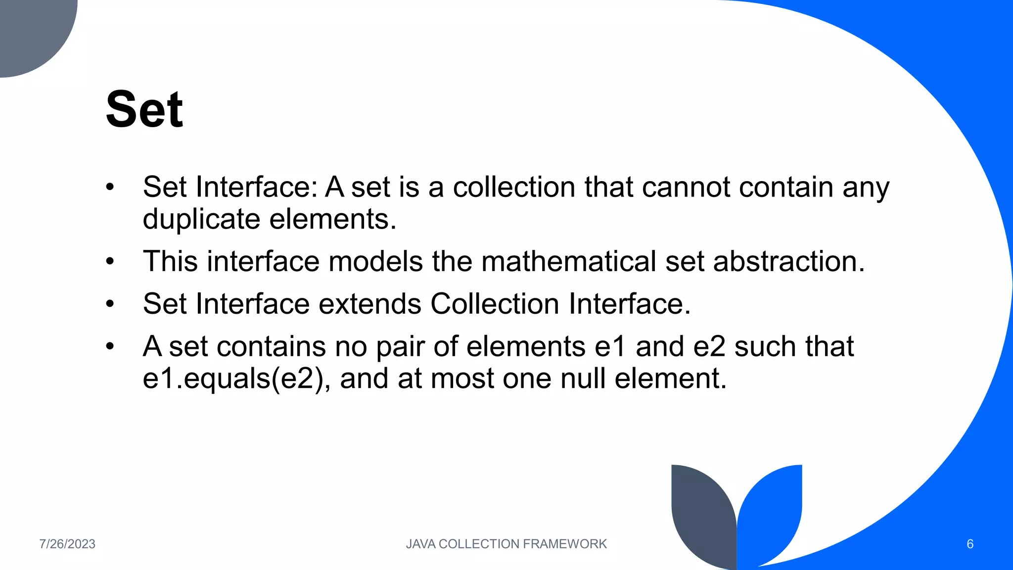 Slide Dasar Materi Java Collection Framework | PPT