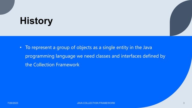 Slide Dasar Materi Java Collection Framework | PPT