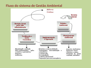 Fluxo do sistema de Gestão Ambiental
 
