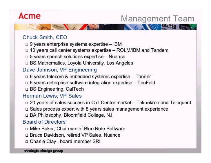 Slide deck example