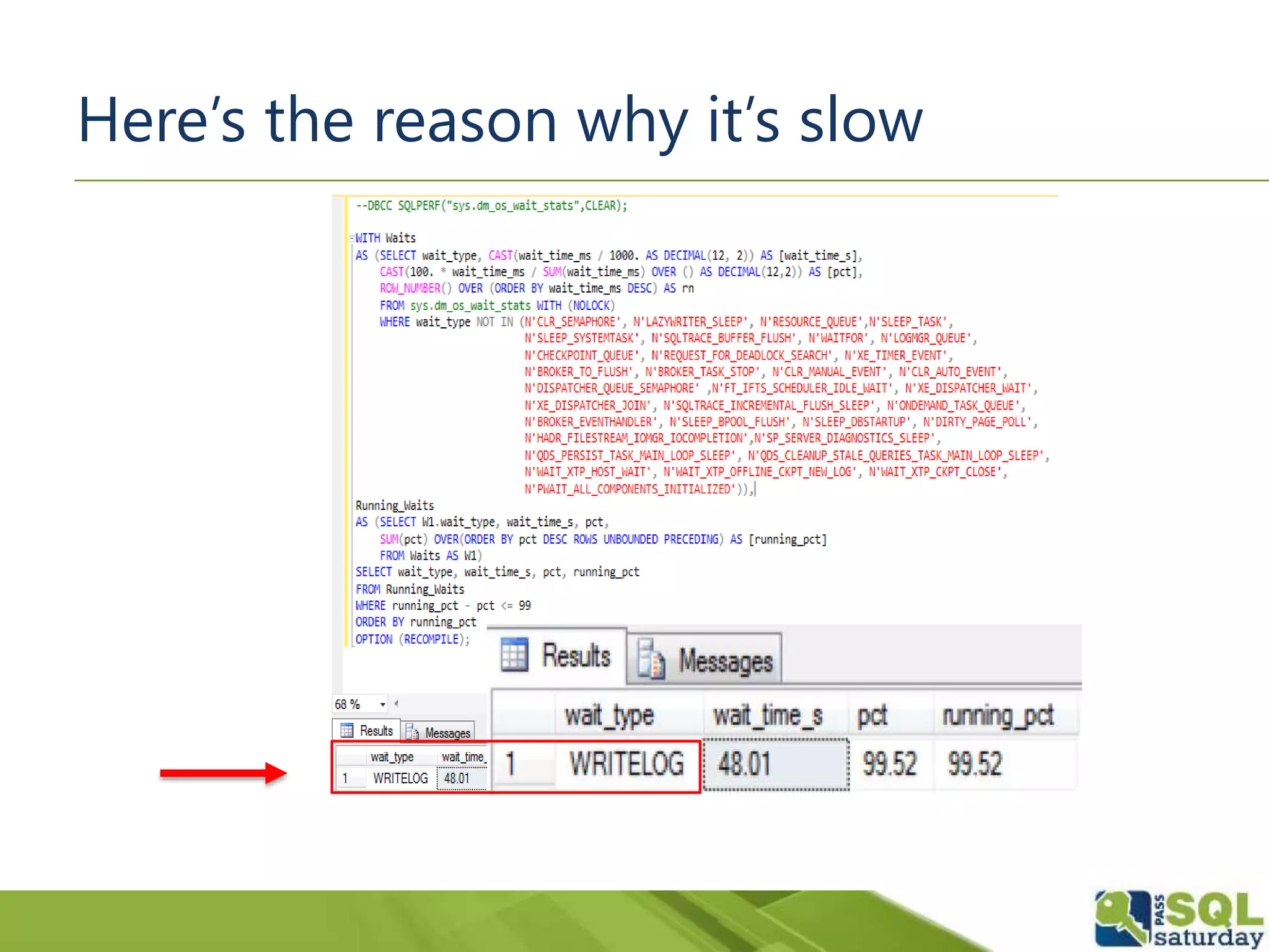 Here’s the reason why it’s slow
 