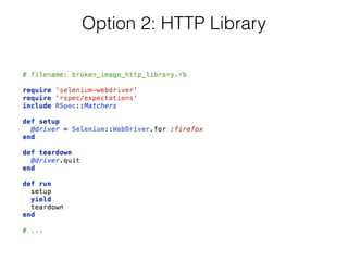 Option 2: HTTP Library
 