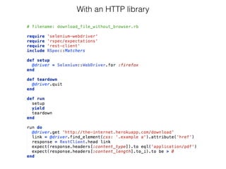 With an HTTP library
 