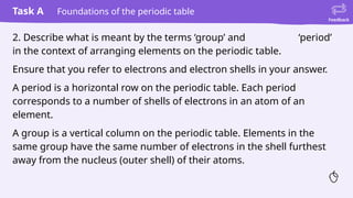 Understanding Groups and Patterns in the Periodic Table of Elements | PPTX