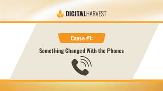 Cause #1:
Something Changed With the Phones
 