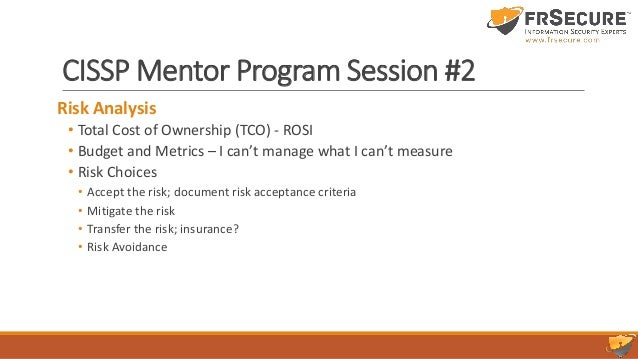 Slide Deck Cissp Class Session 2