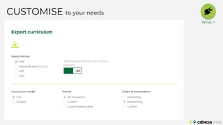 CUSTOMISE to your needs
What ?
 