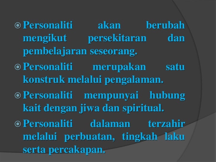 Slide Definisi Personaliti