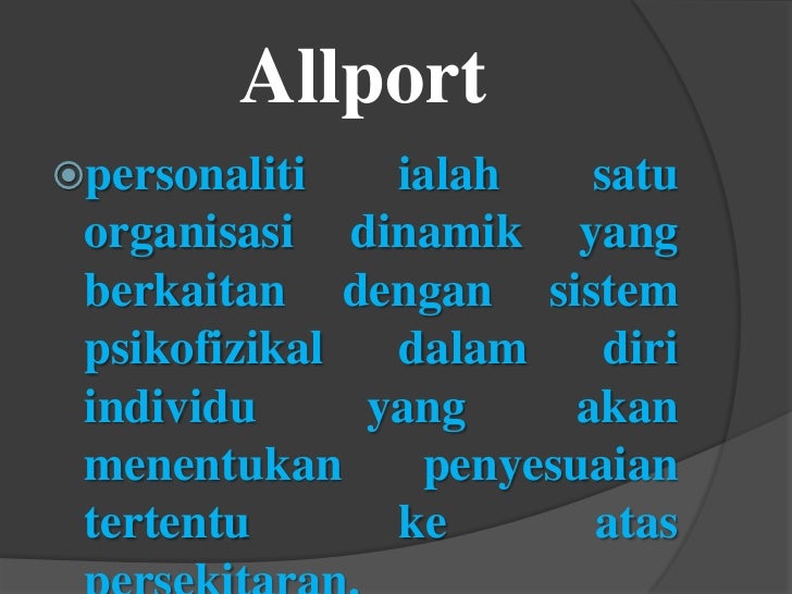 Slide Definisi Personaliti