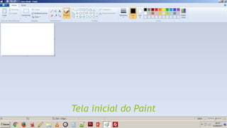 Tela inicial do Paint
 