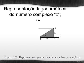 Representação trigonométrica
  do número complexo “z”;
 