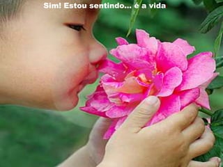 Sim! Estou sentindo... é a vida!
 
