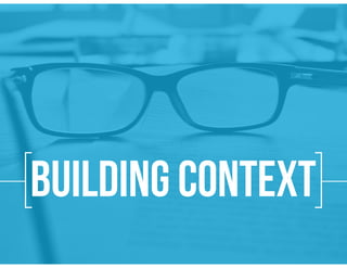 [ ]building Context
 