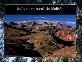 Belleza natural de Bolivia