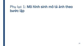 Phụ lục 1: Mô hình sinh mô tả ảnh theo
bước lặp
24
 