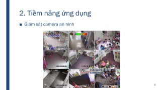 2. Tiềm năng ứng dụng
■ Giám sát camera an ninh
3
 