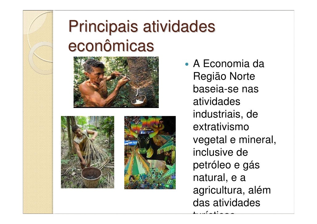Principais Atividades Econômicas Da Região Norte - BINKEDU