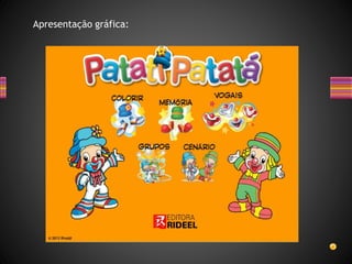 Apresentação gráfica:
 