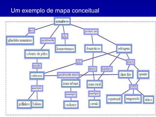 Um exemplo de mapa conceitual  