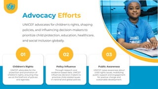 UNICEF: Global Advocacy for Child Protection, Health, and Education | PPTX