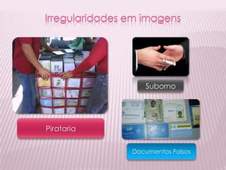 Suborno




Pirataria

            Documentos Falsos
 