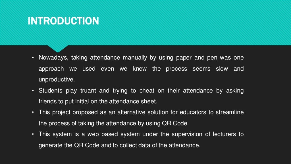 Smart Attendance System using QR Code with SMS Notification