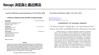 Journal of Machine Learning Research, 9, 2015-2033, 2008 The Annals of Statistics, 43(4), 1716-1741, 2015.
 