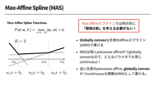 <latexit sha1_base64="hTsNc7Yxq+3zKV9wCSgyaPQAP+M=">AAACi3ichVG7SgNBFL1ZXzEaE7URbIIhYhVmNagEi6AIlnmYByQh7K6TOGRf7E4CMfgDljYWsVGwED/AD7DxByzyCWIZwcbCu5sF0WC8y+ycOXPPnTNzZVNlNiek7xMmJqemZ/yzgbn54EIovLhUsI2WpdC8YqiGVZIlm6pMp3nOuEpLpkUlTVZpUW4eOPvFNrVsZujHvGPSqiY1dFZnisSRKlUMjTakmlgLR0mcuBEZBaIHouBF2gg/QgVOwAAFWqABBR04YhUksPErgwgETOSq0EXOQsTcfQrnEEBtC7MoZkjINvHfwFXZY3VcOzVtV63gKSoOC5URiJEXck8G5Jk8kFfy+WetrlvD8dLBWR5qqVkLXazkPv5VaThzOP1WjfXMoQ67rleG3k2XcW6hDPXts6tBLpmNddfJLXlD/zekT57wBnr7XbnL0GxvjB8ZveCLYYPE3+0YBYXNuLgdT2QS0dS+1yo/rMIabGA/diAFR5CGvNuHS+jBtRAUtoSksDdMFXyeZhl+hHD4BTIfkrs=</latexit>
!1
<latexit sha1_base64="Tgm67LizZXft8YrsZzmIczqCO8g=">AAACi3ichVG7SgNBFL1ZXzEaE7URbIIhYhVmY1AJFkERLPMwD0hC2F3HOGRf7E4CMfgDljYWsVGwED/AD7DxByzyCWIZwcbCu5sF0WC8y+ycOXPPnTNzZVNlNiek7xMmJqemZ/yzgbn54EIovLhUtI2WpdCCYqiGVZYlm6pMpwXOuErLpkUlTVZpSW7uO/ulNrVsZuhHvGPSmiY1dHbCFIkjVa4aGm1I9UQ9HCVx4kZkFIgeiIIXGSP8CFU4BgMUaIEGFHTgiFWQwMavAiIQMJGrQRc5CxFz9ymcQwC1LcyimCEh28R/A1cVj9Vx7dS0XbWCp6g4LFRGIEZeyD0ZkGfyQF7J55+1um4Nx0sHZ3mopWY9dLGS//hXpeHM4fRbNdYzhxPYcb0y9G66jHMLZahvn10N8qlcrLtObskb+r8hffKEN9Db78pdluZ6Y/zI6AVfDBsk/m7HKCgm4uJWPJlNRtN7Xqv8sAprsIH92IY0HEIGCm4fLqEH10JQ2BRSwu4wVfB5mmX4EcLBFzQ/krw=</latexit>
!2
<latexit sha1_base64="FFDeu0DUpj47hM4y6m8eBm4BZtQ=">AAACi3ichVG7SgNBFL1ZXzEaE7URbIIhYhVmTVAJFkERLPMwD0hC2F3HOGRf7E4CMfgDljYWsVGwED/AD7DxByzyCWIZwcbCu5sF0WC8y+ycOXPPnTNzZVNlNiek7xMmJqemZ/yzgbn54EIovLhUtI2WpdCCYqiGVZYlm6pMpwXOuErLpkUlTVZpSW7uO/ulNrVsZuhHvGPSmiY1dHbCFIkjVa4aGm1I9UQ9HCVx4kZkFIgeiIIXGSP8CFU4BgMUaIEGFHTgiFWQwMavAiIQMJGrQRc5CxFz9ymcQwC1LcyimCEh28R/A1cVj9Vx7dS0XbWCp6g4LFRGIEZeyD0ZkGfyQF7J55+1um4Nx0sHZ3mopWY9dLGS//hXpeHM4fRbNdYzhxPYcb0y9G66jHMLZahvn10N8qlcrLtObskb+r8hffKEN9Db78pdluZ6Y/zI6AVfDBsk/m7HKChuxsWteDKbjKb3vFb5YRXWYAP7sQ1pOIQMFNw+XEIProWgkBBSwu4wVfB5mmX4EcLBFzZfkr0=</latexit>
!3
<latexit sha1_base64="sVWa2gbxZQIcX+Uuo5Pa/ZykHGo=">AAAChnichVHLSsNAFD2Nr1ofrboR3BRLxVWZarUiCEU3LvuwD6ilJHFaQ9MkJGmhFn9AcGsXrhRciB/gB7jxB1z0E8RlBTcuvE0DosV6w2TOnLnnzpm5kqEqls1Y1yOMjU9MTnmnfTOzc/P+wMJiztIbpsyzsq7qZkESLa4qGs/aiq3ygmFysS6pPC/VDvr7+SY3LUXXjuyWwUt1saopFUUWbaIy6b3NciDEIsyJ4DCIuiAEN5J64BHHOIEOGQ3UwaHBJqxChEVfEVEwGMSV0CbOJKQ4+xzn8JG2QVmcMkRia/Sv0qroshqt+zUtRy3TKSoNk5RBhNkLu2c99swe2Cv7/LNW26nR99KiWRpouVH2XyxnPv5V1Wm2cfqtGunZRgU7jleFvBsO07+FPNA3zzq9zG463F5jt+yN/N+wLnuiG2jNd/kuxdPXI/xI5IVejBoU/d2OYZDbiES3I7FULJTYd1vlxQpWsU79iCOBQySRpfpVXOIKHcErRIQtIT5IFTyuZgk/Qkh8Ab91kFY=</latexit>
R = 3
<latexit sha1_base64="OjCfKqSNh49UObVnmIiT+2dVPoU=">AAACjnichVHLSsNAFL2Nr1ofjboR3ARLRRDKREoVQSy66bIP+4BaShKndWheJGmxFn/AvbgQFAUX4gf4AW78ARf9BHFZwY0Lb9KAaLHeMJkzZ+65c2aubKrMdgjpBriR0bHxieBkaGp6ZjbMz80XbKNpKTSvGKphlWTJpirTad5hjkpLpkUlTVZpUW7sufvFFrVsZuj7TtukFU2q66zGFMlBqixVReFYWBPkqljlIyRGvBAGgeiDCPiRNvhHOIBDMECBJmhAQQcHsQoS2PiVQQQCJnIV6CBnIWLePoVTCKG2iVkUMyRkG/iv46rsszqu3Zq2p1bwFBWHhUoBouSF3JMeeSYP5JV8/lmr49VwvbRxlvtaalbDZ4u5j39VGs4OHH2rhnp2oAabnleG3k2PcW+h9PWtk4tebisb7ayQW/KG/m9IlzzhDfTWu3KXodnLIX5k9IIvhg0Sf7djEBTWY2IiFs/EI8ldv1VBWIJlWMV+bEASUpCGvPei53AF1xzPJbhtbqefygV8zQL8CC71BYbukso=</latexit>
a1x + b1
<latexit sha1_base64="ypt4OullvQj05vXVFfrmSxA2QBQ=">AAACjnichVHLSsNAFL2Nr1ofjboR3ARLRRDKpJQqglh002Uf9gG1lCSOdWheJGmxFn/AvbgQFAUX4gf4AW78ARf9BHFZwY0Lb9KAaLHeMJkzZ+65c2aubKrMdgjpBriR0bHxieBkaGp6ZjbMz80XbaNpKbSgGKphlWXJpirTacFhjkrLpkUlTVZpSW7suvulFrVsZuh7TtukVU2q6+yQKZKDVEWqxYVjYU2Qa/EaHyEx4oUwCEQfRMCPjME/wj4cgAEKNEEDCjo4iFWQwMavAiIQMJGrQgc5CxHz9imcQgi1TcyimCEh28B/HVcVn9Vx7da0PbWCp6g4LFQKECUv5J70yDN5IK/k889aHa+G66WNs9zXUrMWPlvMf/yr0nB24OhbNdSzA4ew4Xll6N30GPcWSl/fOrno5Tdz0c4KuSVv6P+GdMkT3kBvvSt3WZq7HOJHRi/4Ytgg8Xc7BkExHhOTsUQ2EUnt+K0KwhIswyr2Yx1SkIYMFLwXPYcruOZ4Lsltcdv9VC7gaxbgR3DpL4s2ksw=</latexit>
a2x + b2
<latexit sha1_base64="KJcELS5QlR94EdZgQoFs9xFpLGc=">AAACjnichVHLSsNAFL2Nr1ofjboR3ARLRRDKxJYqglh002Uf9gG1hCROa2heJGmxFn/AvbgQFAUX4gf4AW78ARf9BHFZwY0Lb9KAaLHeMJkzZ+65c2auZKqK7RDSDTAjo2PjE8HJ0NT0zGyYnZsv2kbTkmlBNlTDKkuiTVVFpwVHcVRaNi0qapJKS1Jjz90vtahlK4a+77RNWtXEuq7UFFl0kKqIQpw75tY4SYgLbITEiBfcIOB9EAE/Mgb7CAdwCAbI0AQNKOjgIFZBBBu/CvBAwESuCh3kLESKt0/hFEKobWIWxQwR2Qb+67iq+KyOa7em7allPEXFYaGSgyh5IfekR57JA3kln3/W6ng1XC9tnKW+lppC+Gwx//GvSsPZgaNv1VDPDtRg0/OqoHfTY9xbyH196+Sil9/KRTsr5Ja8of8b0iVPeAO99S7fZWnucogfCb3gi2GD+N/tGATF9RifjCWyiUhq129VEJZgGVaxHxuQgjRkoOC96DlcwTXDMklmm9nppzIBX7MAP4JJfwGPfpLO</latexit>
a3x + b3
 
