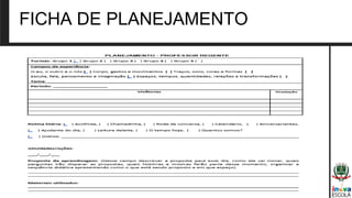 FICHA DE PLANEJAMENTO
 