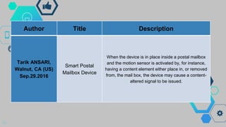SMART HOME SYSTEM: SECURE POSTAGE WITH NOTIFICATION | PPTX