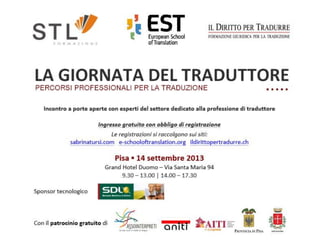 La giornata del traduttore - PISA 14 settembre 2013