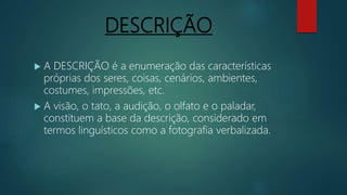 Descrição português | PPTX