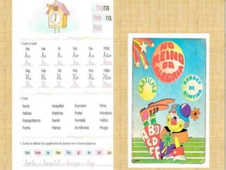 h ra
ho ra
ho
1 Leia e copie.
ha
k
....b......
Ha
) k
.......l...............
he
h
......................
hi
lu
......................
ho
k
......................
Ho
)ty
hu
h
....................
hão
....................
HãoHe Hi
}li
Hu
'J{u_
"
V<..
······················ ....................... ·······················
2 Leia.
Junte as sílabas dos quadrinhos de mesma cor e forme palavras.
hor hos ta har ho pi je tal pa
hora hospital homem hino
hélice
hipopótamo
horta
história
herói
hiena
hotel
hortelã
hortênsia
Horácio
Hélio
Hugo
 