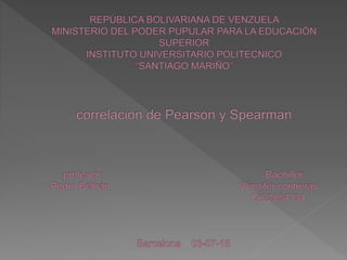 link del informe correlación de Pearson y Spearman
