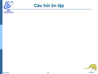 39 01/2015Duy Phan
Câu hỏi ôn tập
 