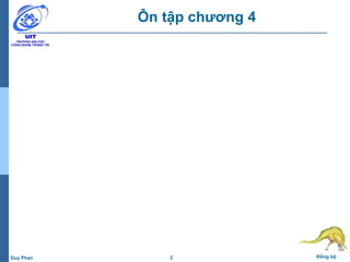 2 Đồng bộDuy Phan
Ôn tập chương 4
 