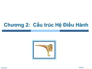 01/2015Duy Phan
Chương 2: Cấu trúc Hệ Điều Hành
 
