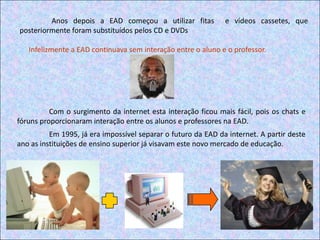 Interação com a equipe de formação, por carta ou telefone.