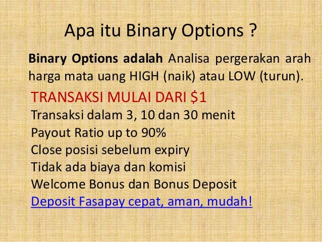 Apa itu binary option trading